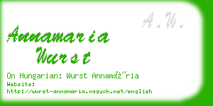 annamaria wurst business card